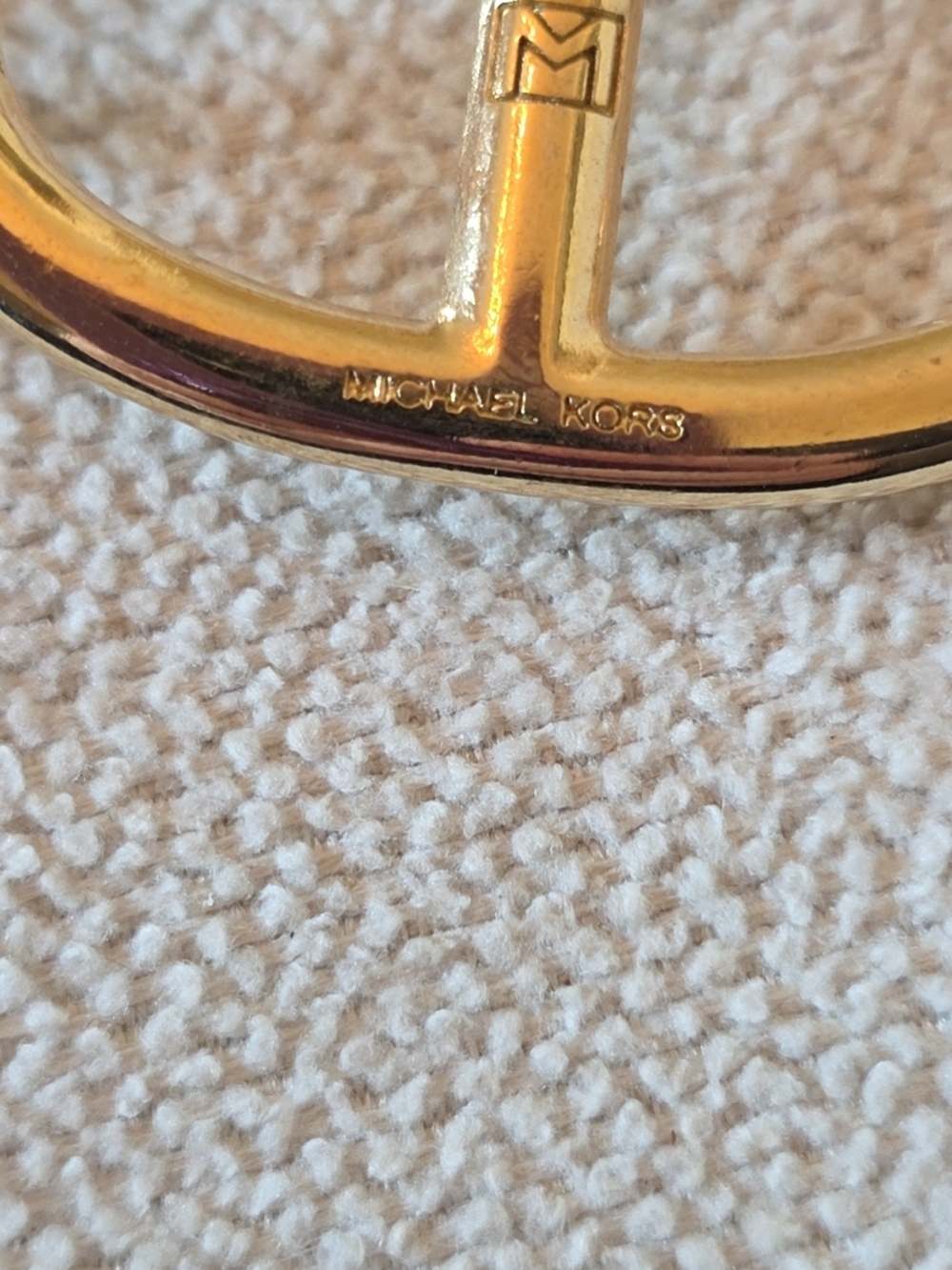 Michael Kors Gold Tone Logo Link Necklace Statement Chain - Long - Picture 5 of 5